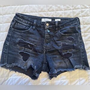 KanCan Signature Black Denim Shorts